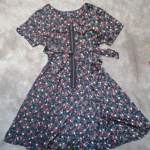 Forever 21 floral a-line dress